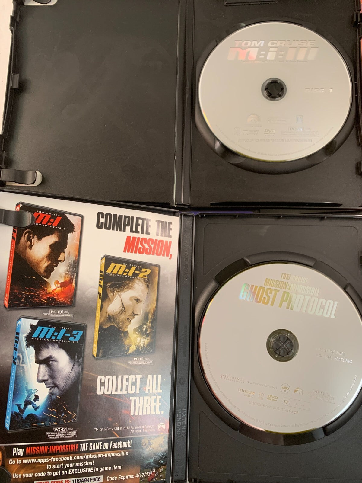Mission: Impossible 1/2/3/Ghost Protocol/Valkyrie/Vanilla Sky (11 movie bundle)