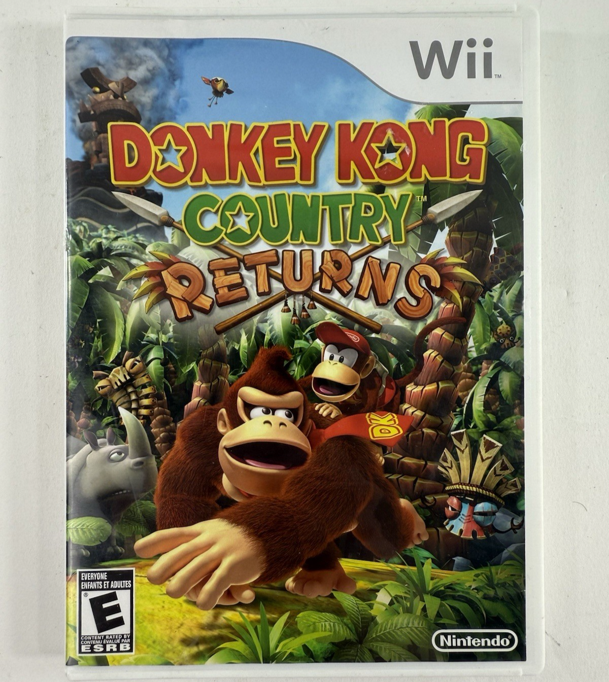 Donkey Kong Country Returns (Nintendo Wii, 2010) Game, Case, Manual - Tested