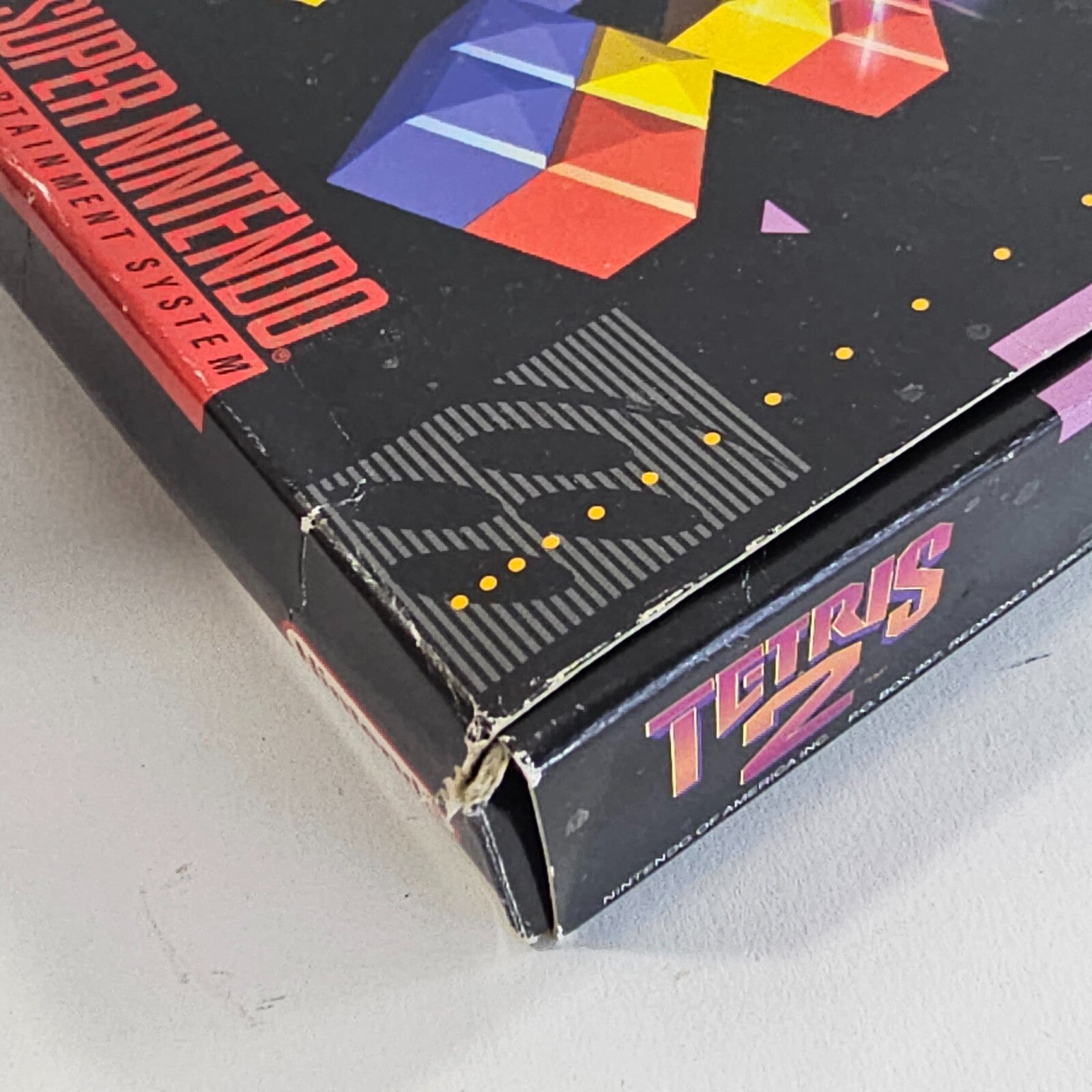 Tetris 2 (Super Nintendo, 1994) Game Box Manual Inserts Poster - Tested