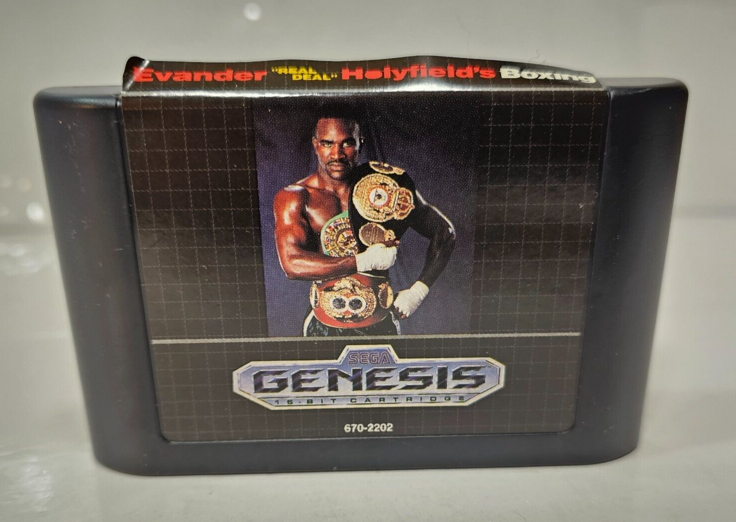 Evander Holyfield's "Real Deal" Boxing (Sega Genesis, 1992) - Tested and Working