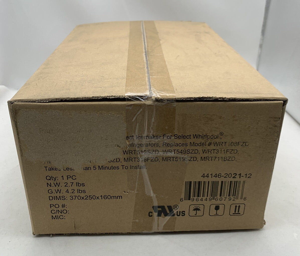 Replacement Ice Maker Kit Replaces Whirlpool EZ Connect Ice Maker Part#: 118648