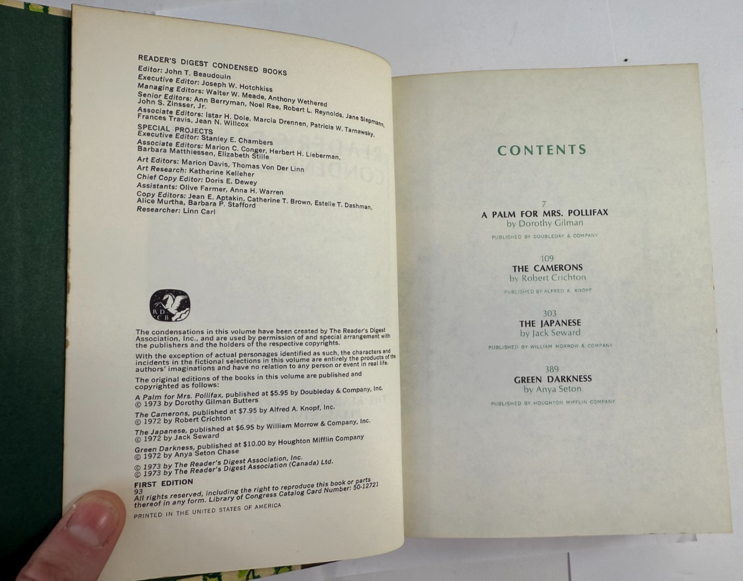 Reader's Digest Condensed Books 1971, 1972, 1973 bundle (10 First Ed. Hardcover)