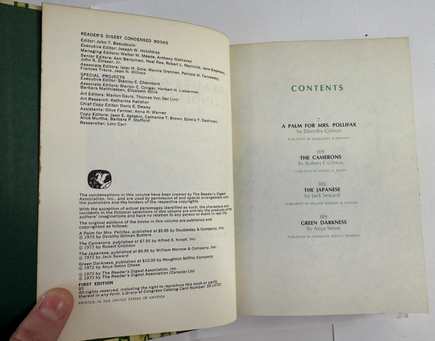 Reader's Digest Condensed Books 1971, 1972, 1973 bundle (10 First Ed. Hardcover)