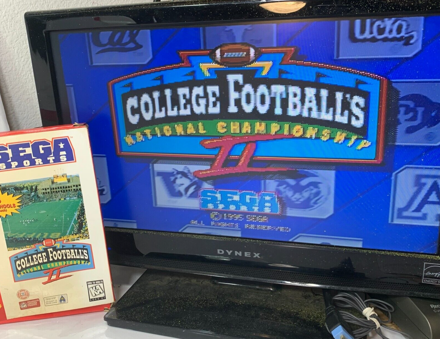 College Football National Championship 2 (Genesis, 1995) Game Box Manual Insert