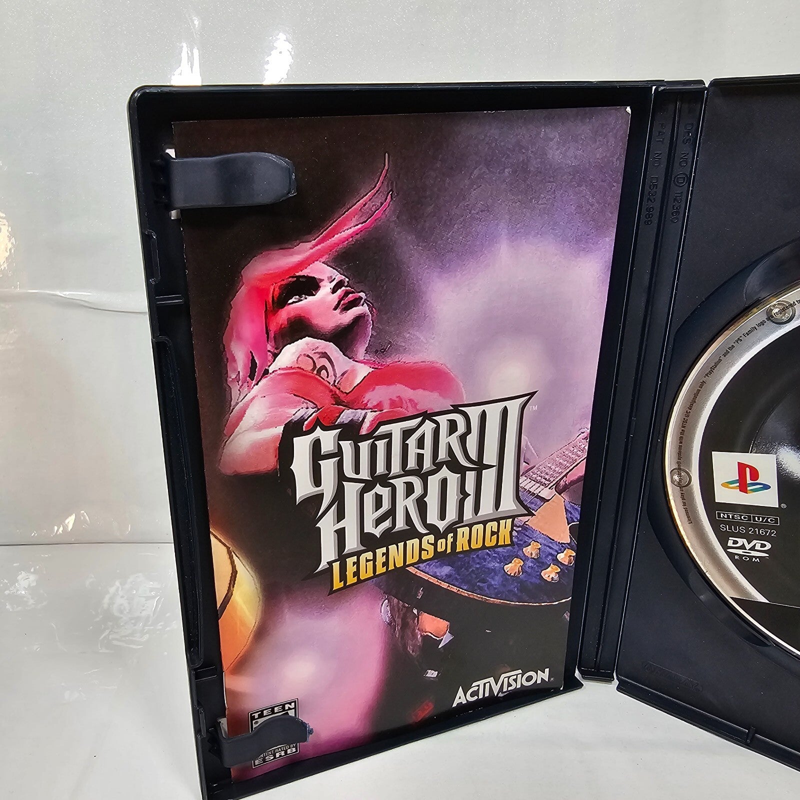 Guitar Hero 3 III Legends of Rock (Sony Playstation 2, 2007) Game Case Manual