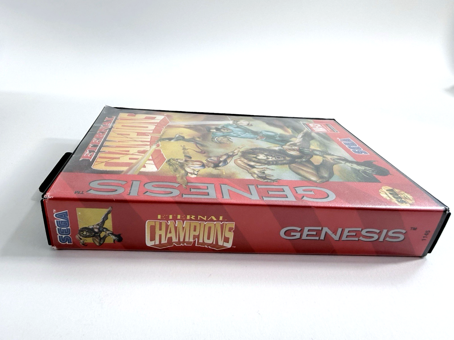 Eternal Champions (Sega Genesis, 1993) Game, Case, Manual, Insert - Tested