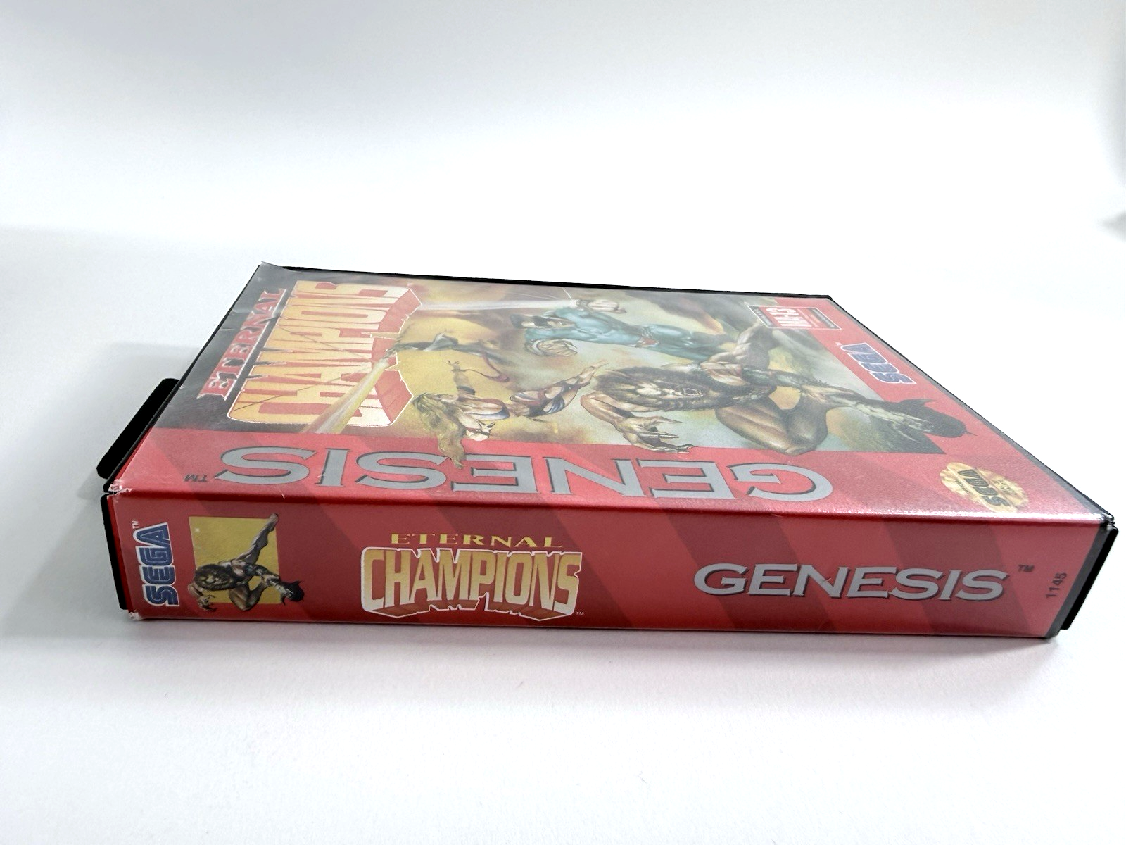 Eternal Champions (Sega Genesis, 1993) Game, Case, Manual, Insert - Tested