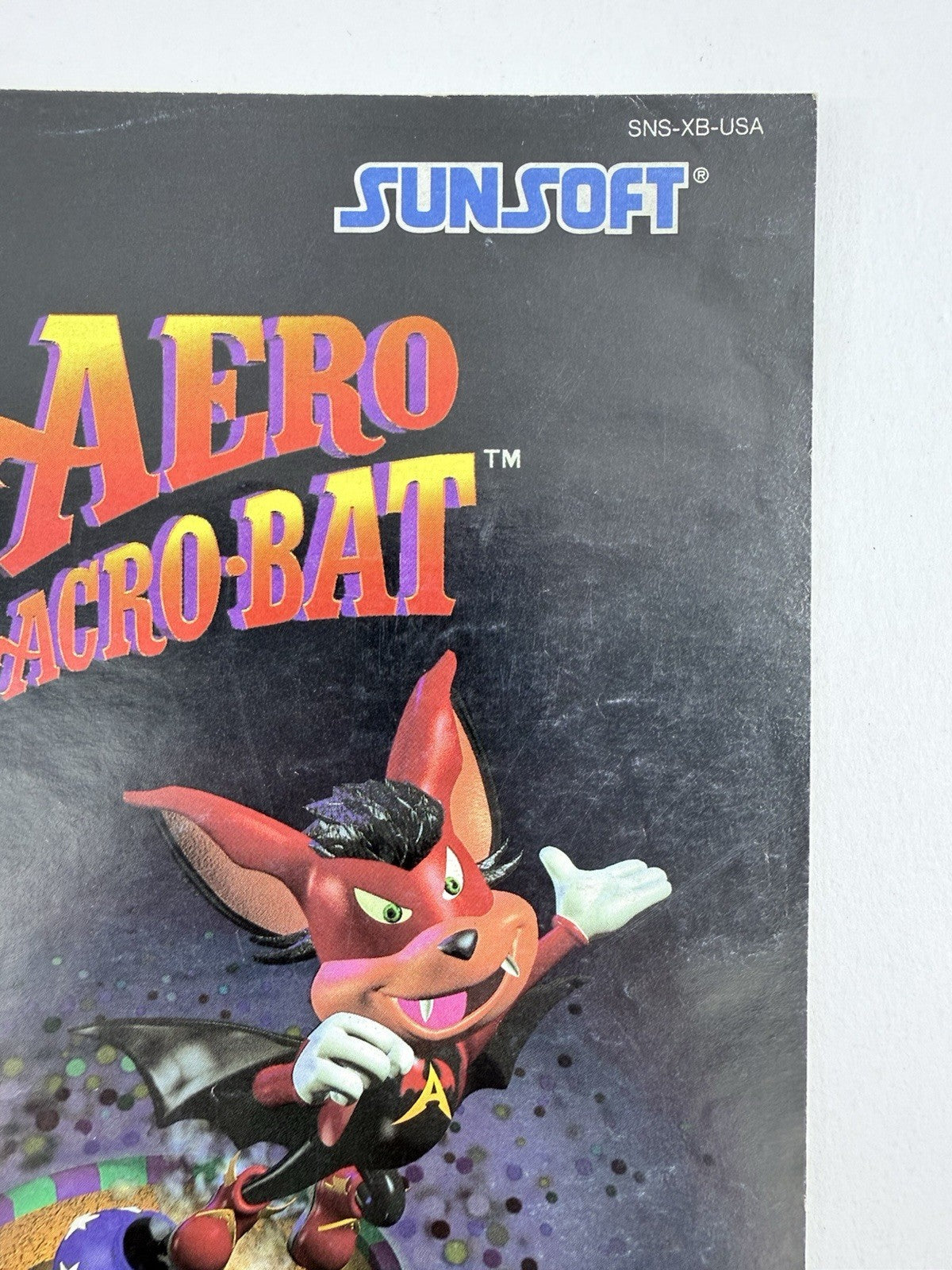 Aero The Acro-Bat 1993 Instruction Booklet for Super Nintendo SNS-XB-USA