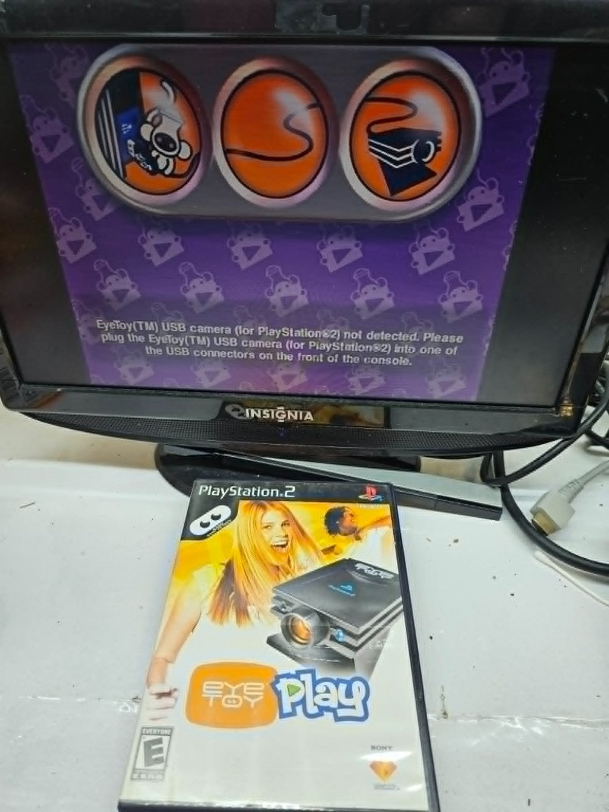 Eye Toy Play (PlayStation 2, 2003) Game, Case, Manual - No Camera - Tested