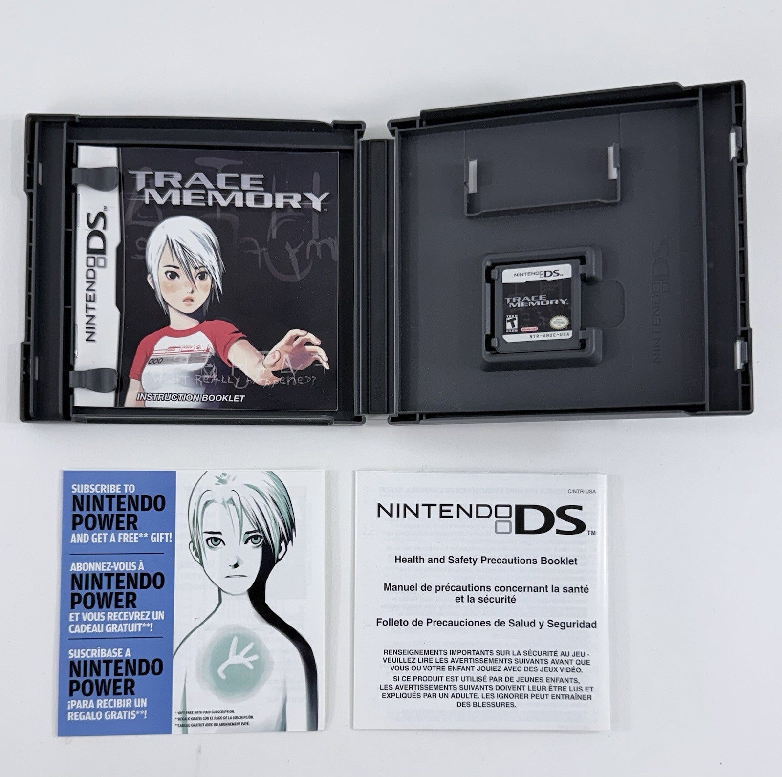 Trace Memory (Nintendo DS, 2005) Game, Case, Manual, Inserts - Tested