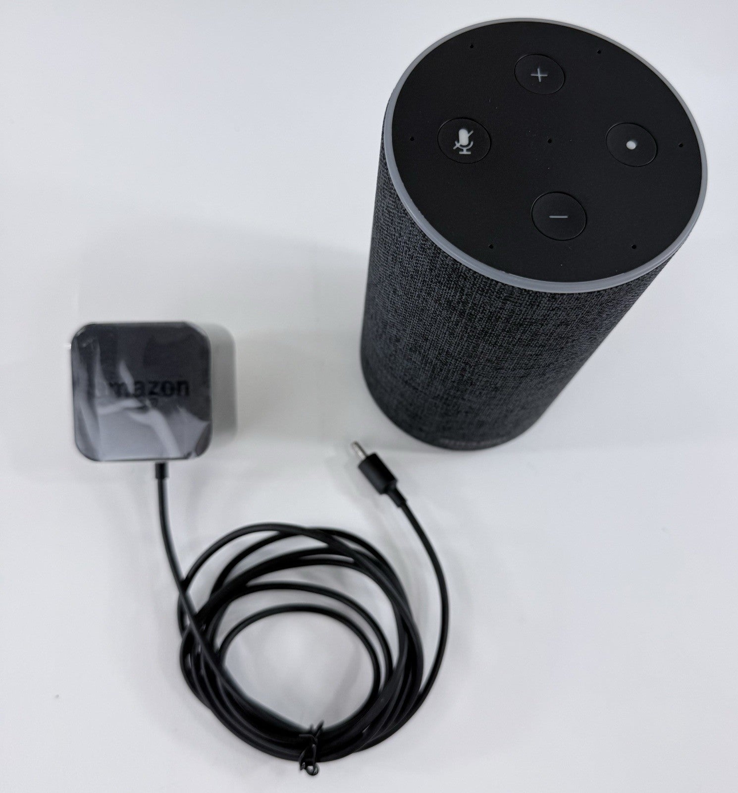 Amazon Echo (2nd Generation) Charcoal Smart Speaker with AC Adapter - Tested