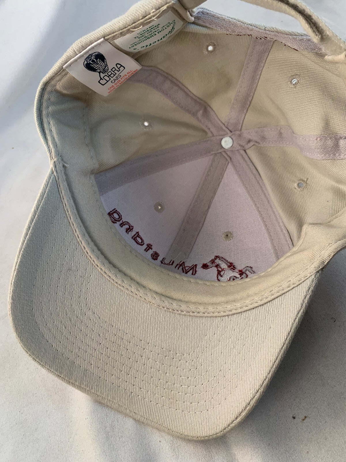 Cobra Caps Custom Embroidered Mustang Electric Supply Hat Cap - Adjustable