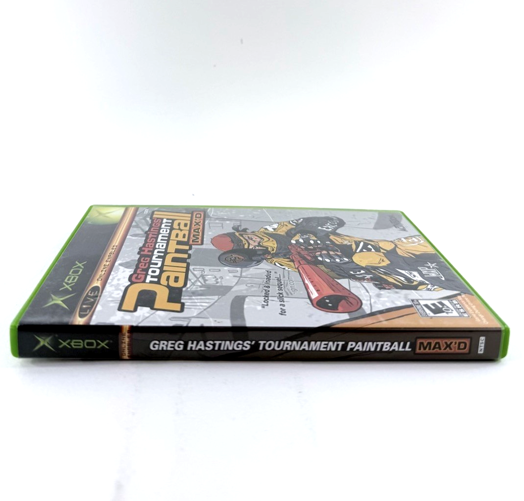 Greg Hastings' Tournament Paintball Max'd (Xbox, 2005) Game, Case, Manual, Reg.