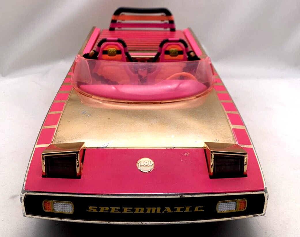 MGA 2019 L.O.L. Surprise Pink/Gold Speedmatic Car Pool Coupe - Lights Work