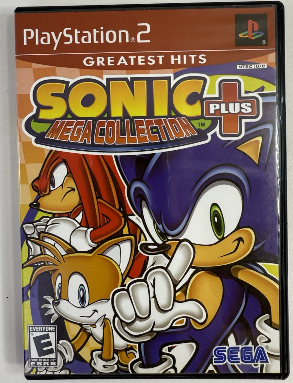 Sonic Mega Collection Plus (Sony PlayStation 2, 2004) Game Case Manual - Tested