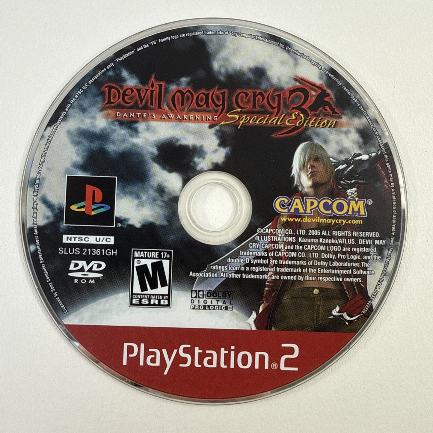 Devil May Cry 3: Dante's Awakening Special Ed. (PlayStation 2, 2006) Disc Only