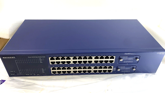 Netgear FS750NA -  48-Port Switch - 2 Gig Slots - New, Open Box