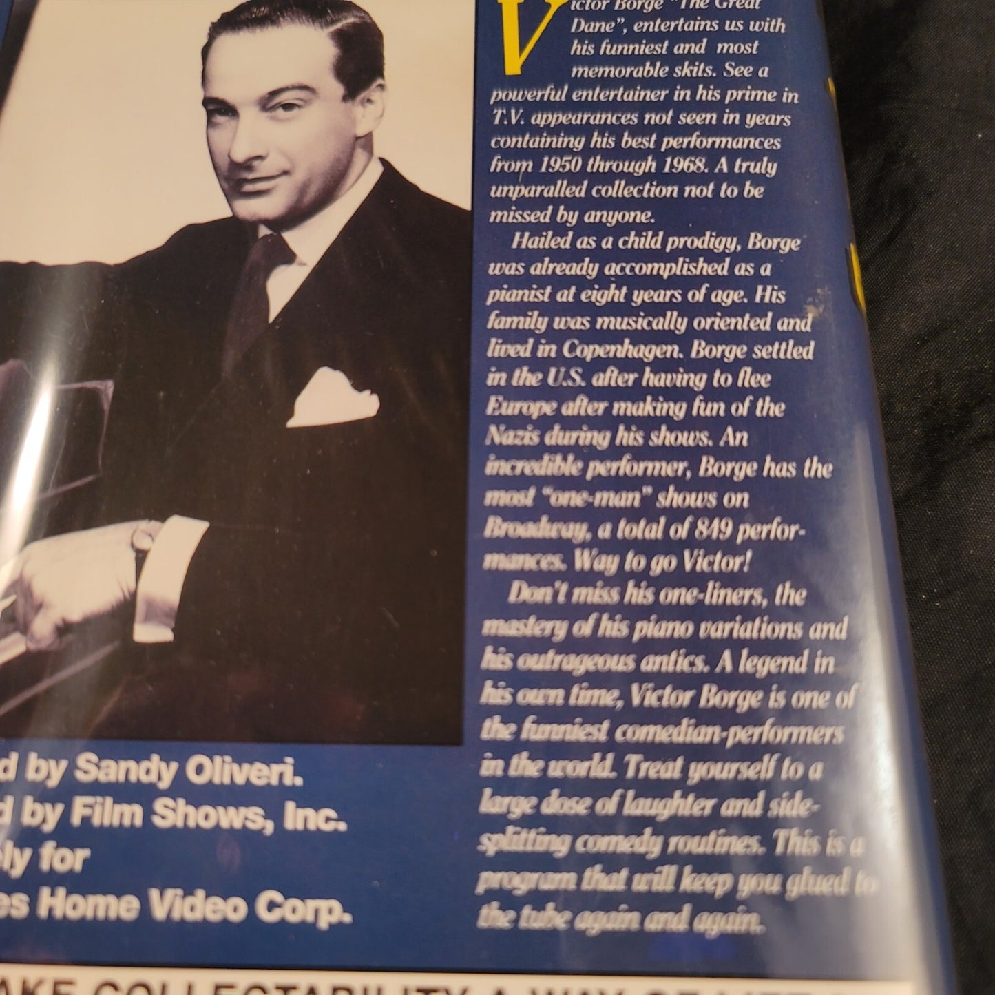 Victor Borge Great Comedy Performances (VHS, 1992) Tested and Working