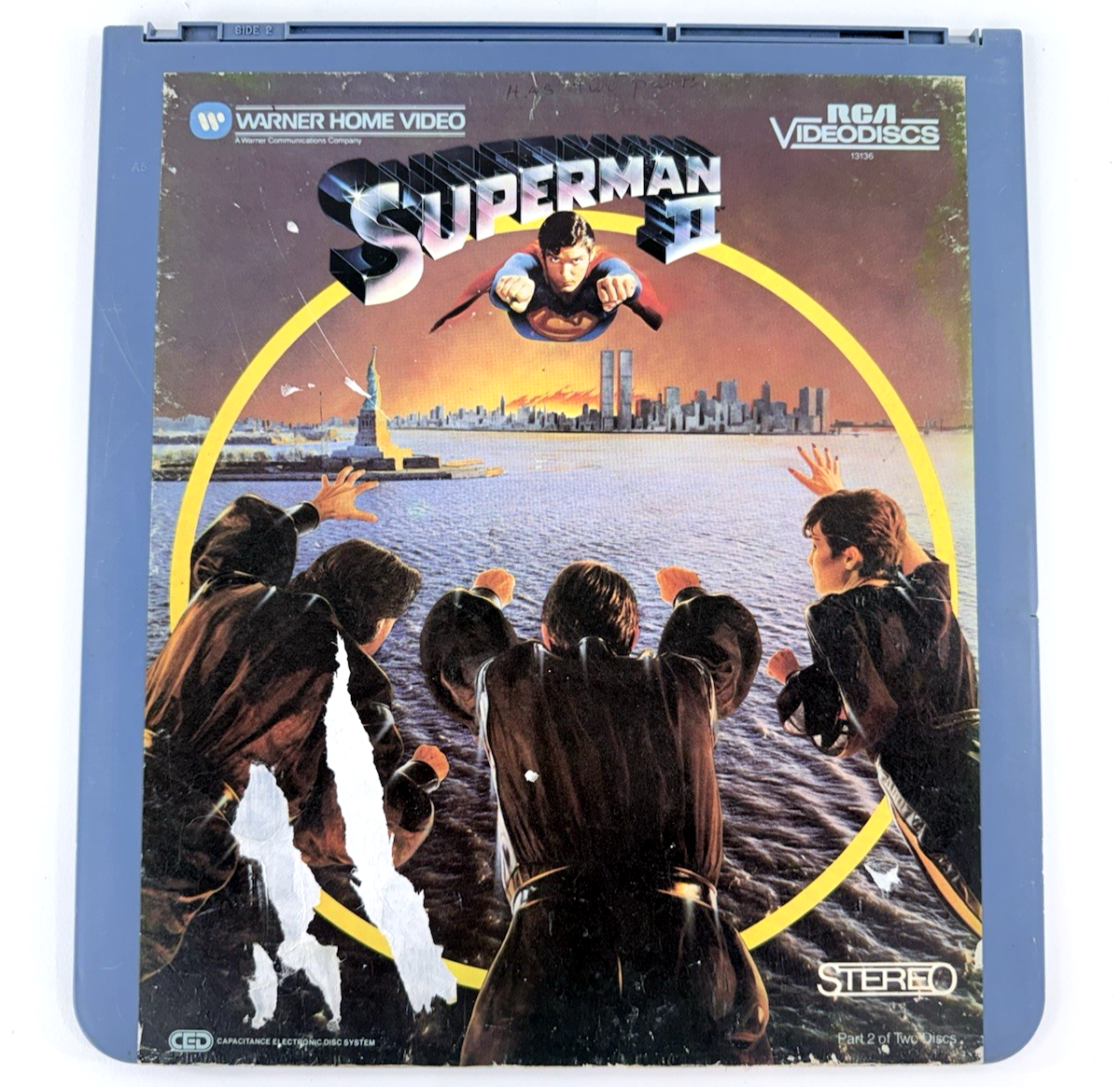 Superman II (RCA Videodisc, 1983) Discs 1 & 2 - Complete Christopher Reeve Film