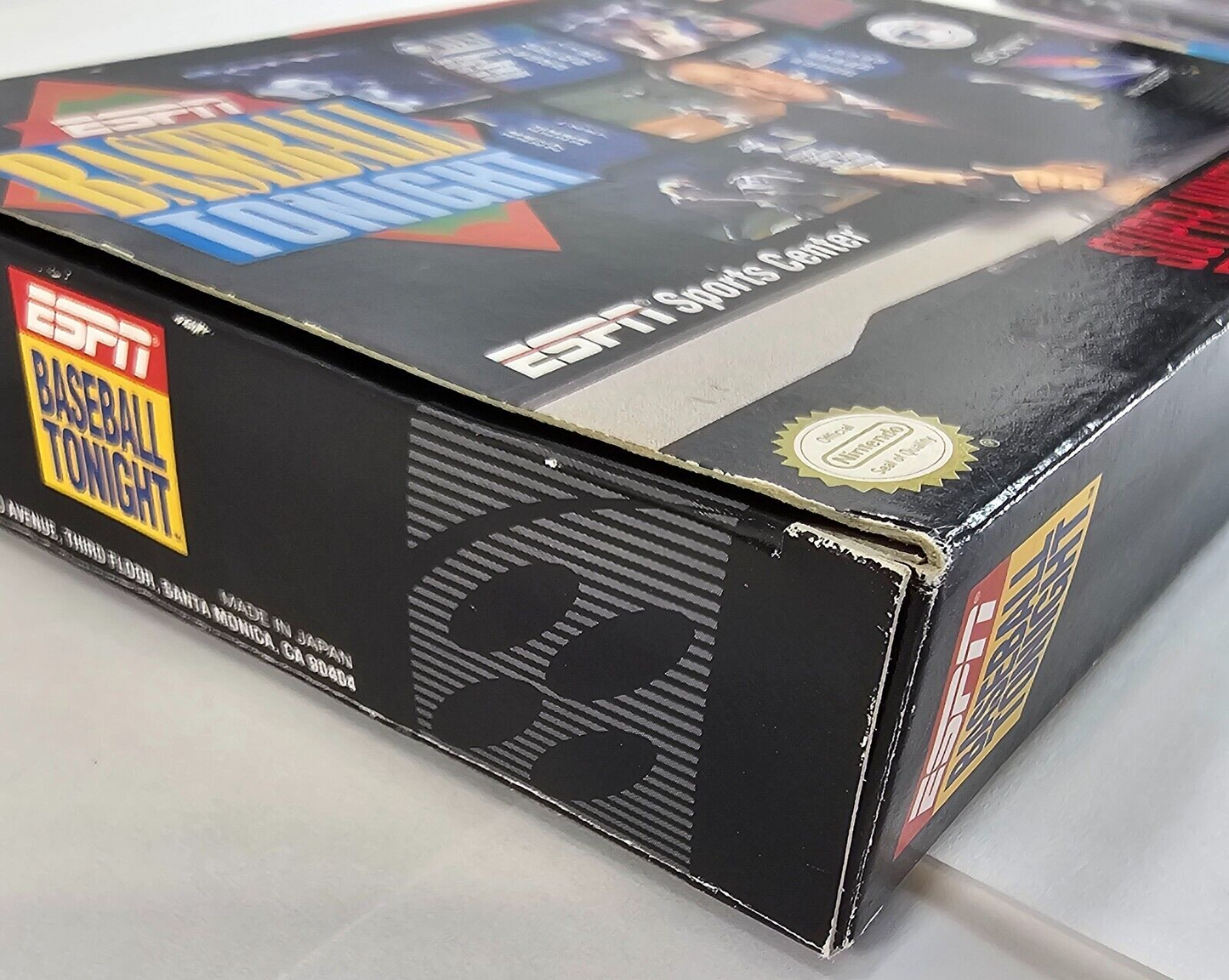 ESPN Baseball Tonight (Super Nintendo, 1994) Game Box Manual Poster - Tested