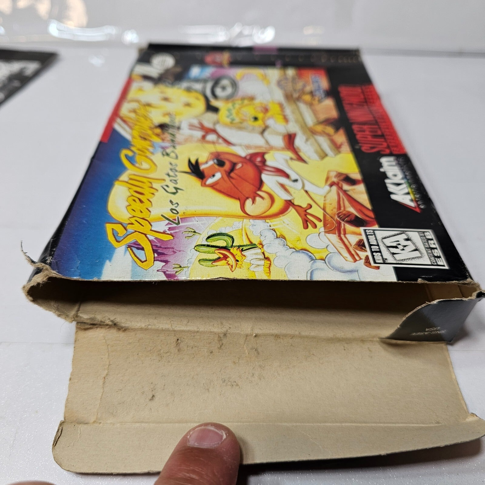 Speedy Gonzales: Los Gatos Bandidos (Nintendo SNES, 1997) Game Box Manual Insert