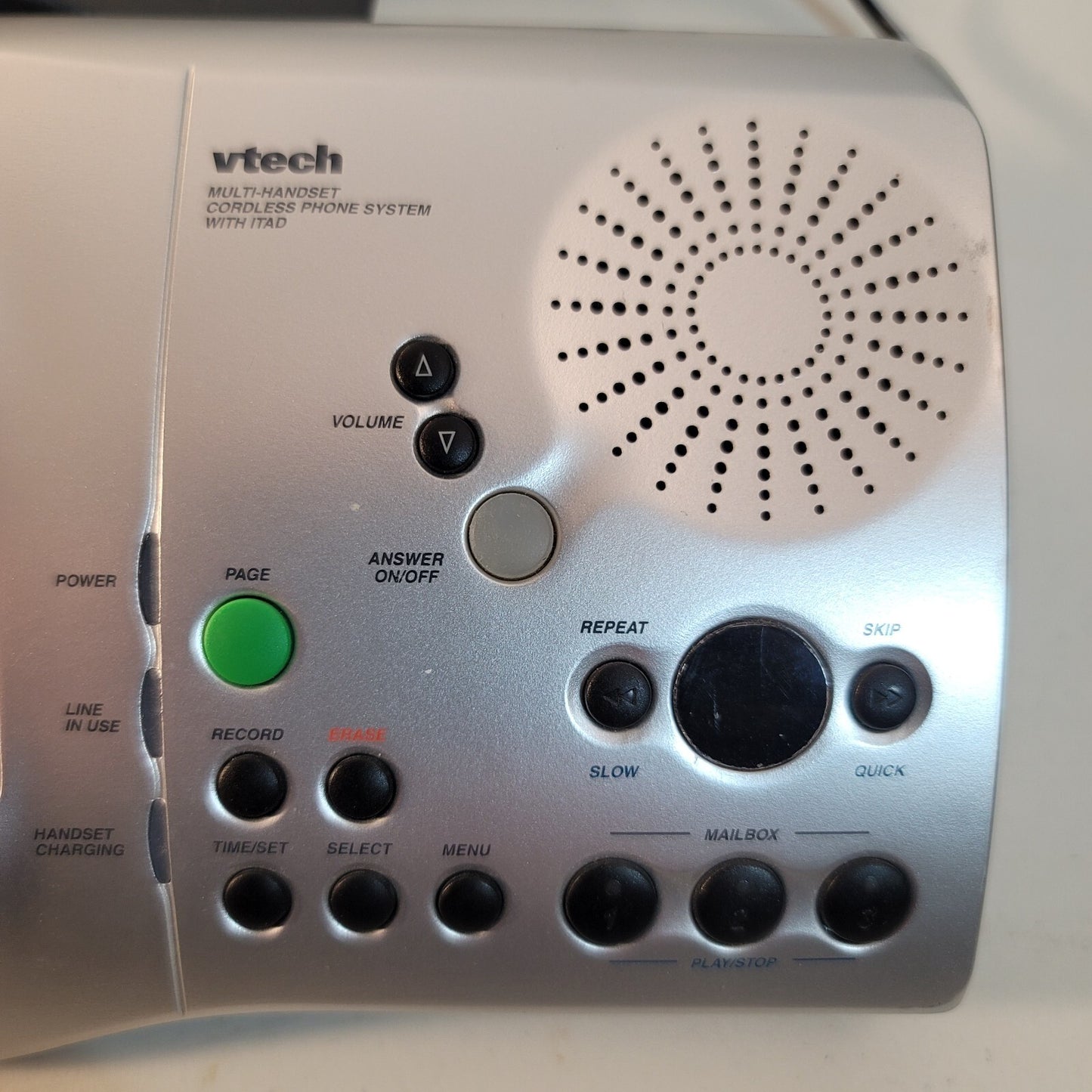 VTech 2.4V GIGA PHONE Cordless Phone Charging Base Model 2461 and Power Supply