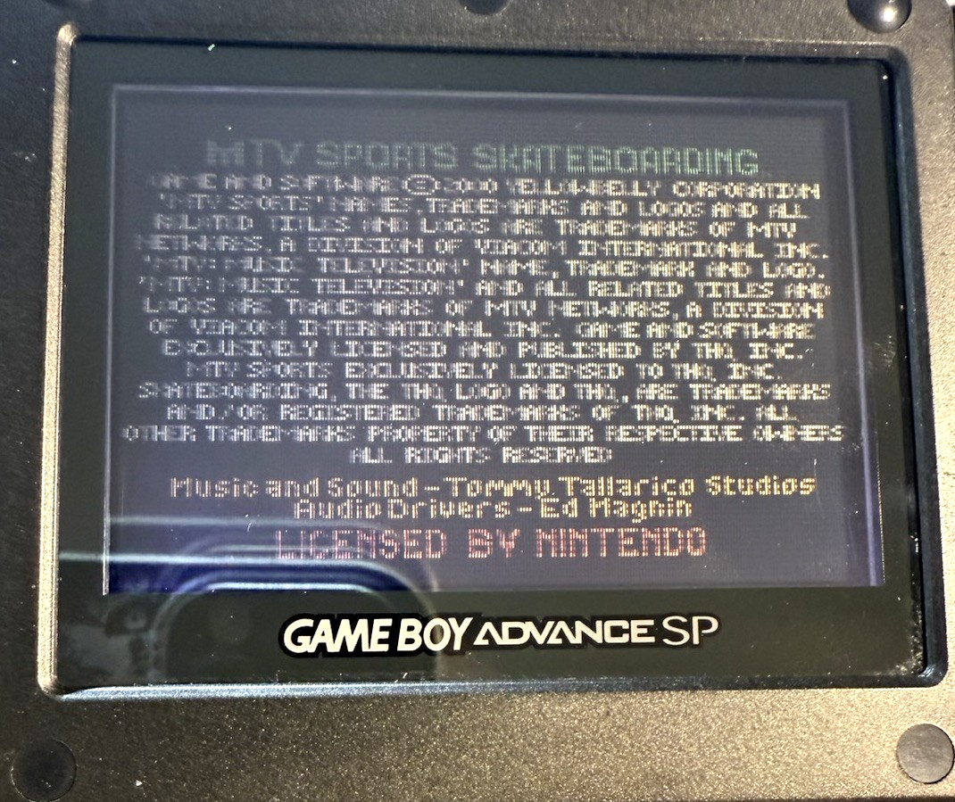 MTV Sports Skateboarding (Nintendo Gameboy Color, 2000) Game Cartridge - Tested