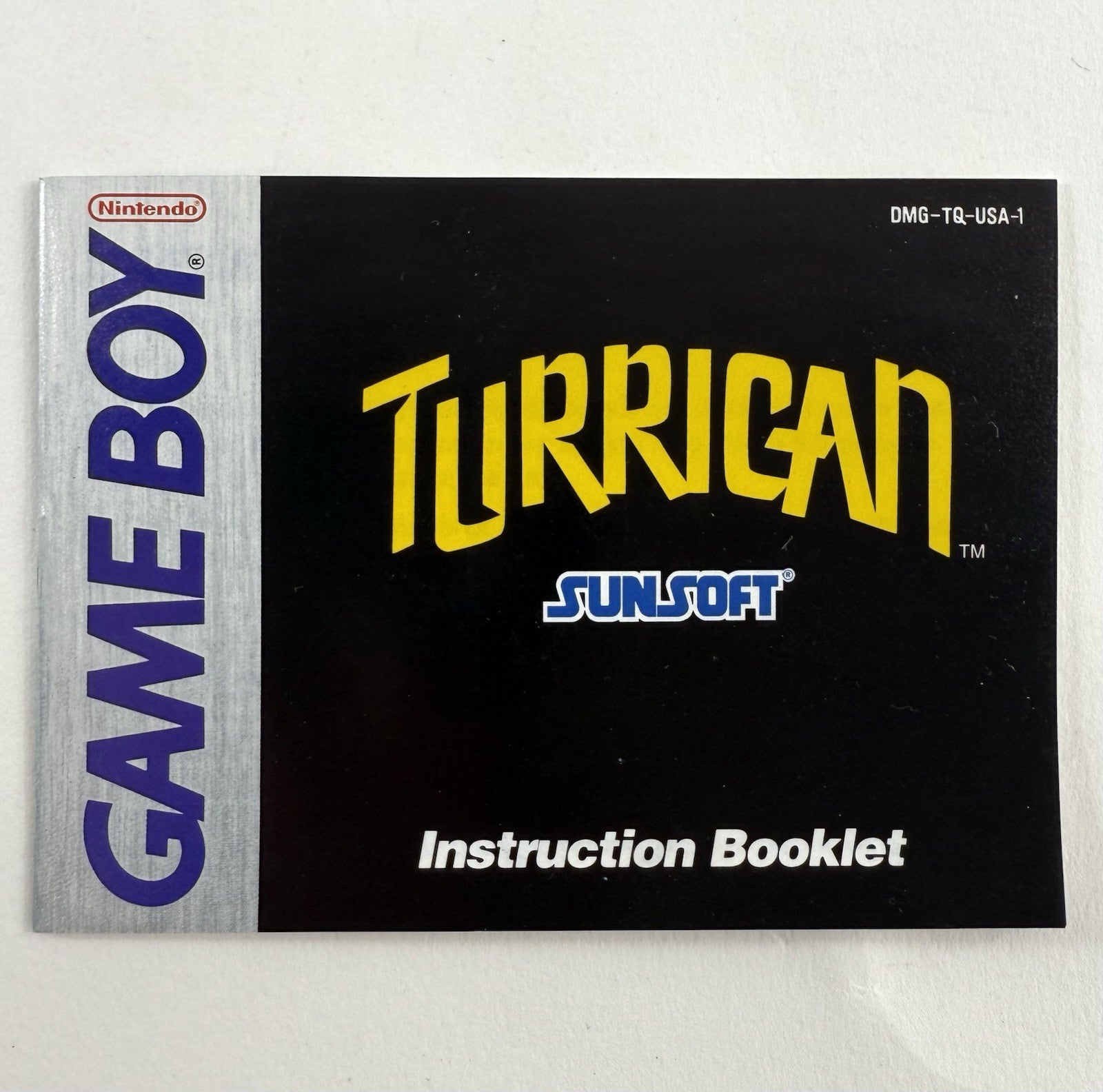 Turrican (Nintendo GameBoy, 1991) Game Box Manual Inserts - Tested and Working