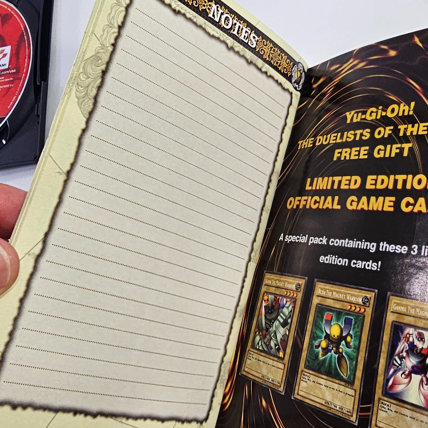 Yu-Gi-Oh! The Duelists of the Roses (PlayStation 2, 2003) Game Case Manual