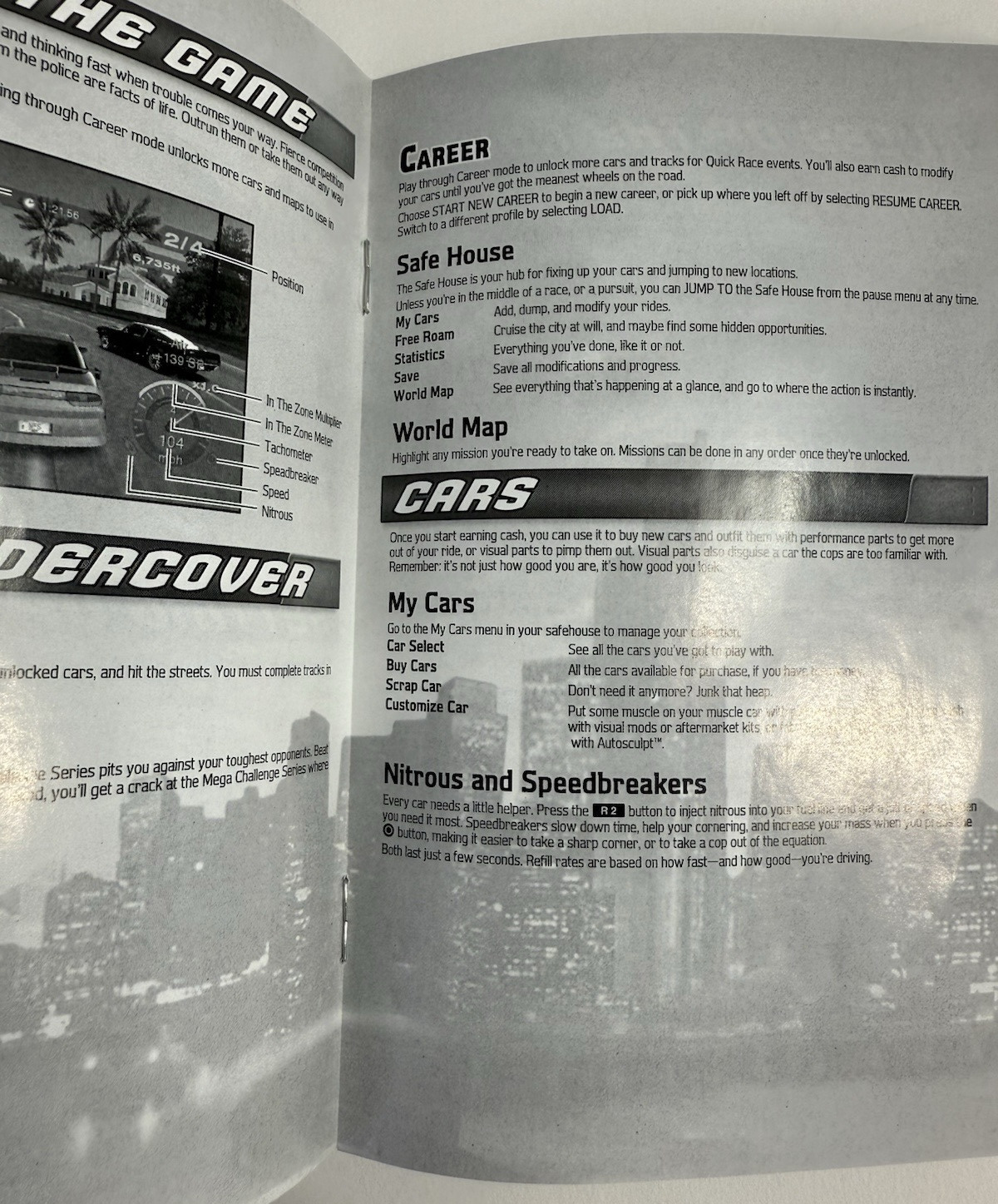 Need for Speed: Undercover (Sony PlayStation 2, 2008) Game Case Manual - Tested
