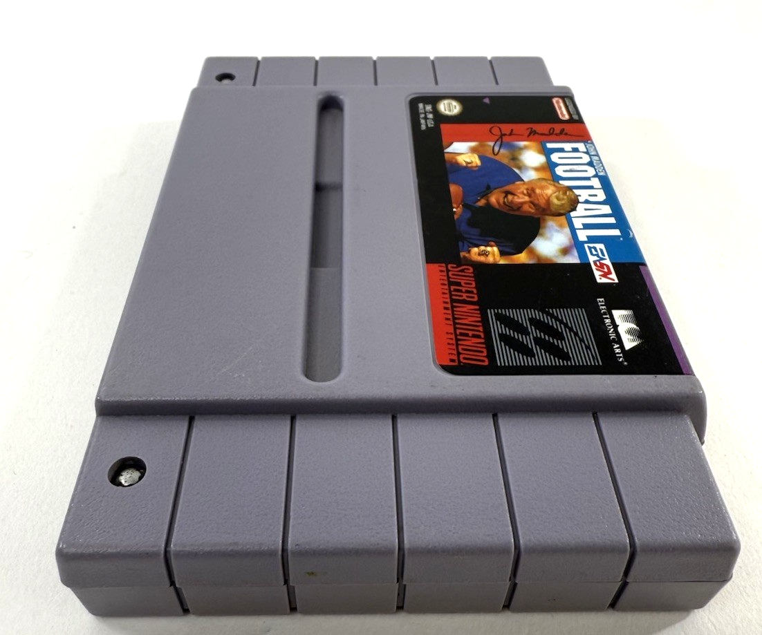 John Madden Football (Super Nintendo, 1991) Game Cartridge - Tested and Working