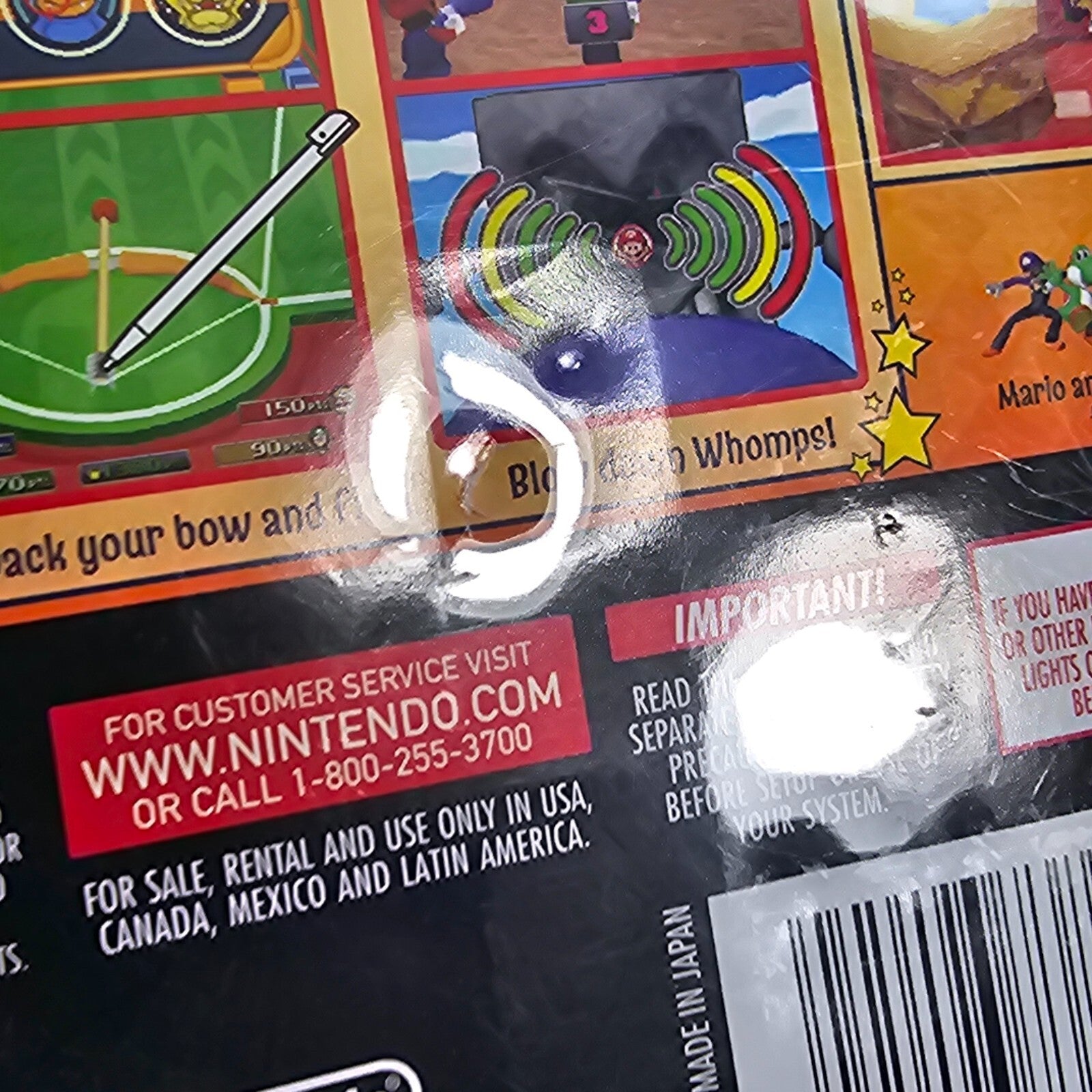 Mario Party DS (Nintendo DS, 2007) Case, Manual, Inserts Only - No Game