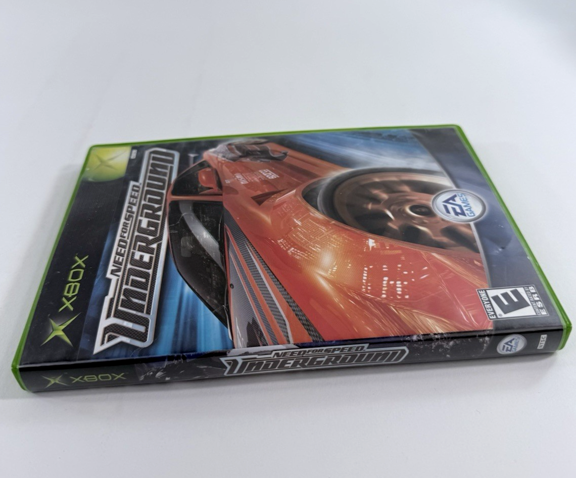 Need for Speed: Underground (Xbox, 2003) Game Case Manual Reg. Card - Tested