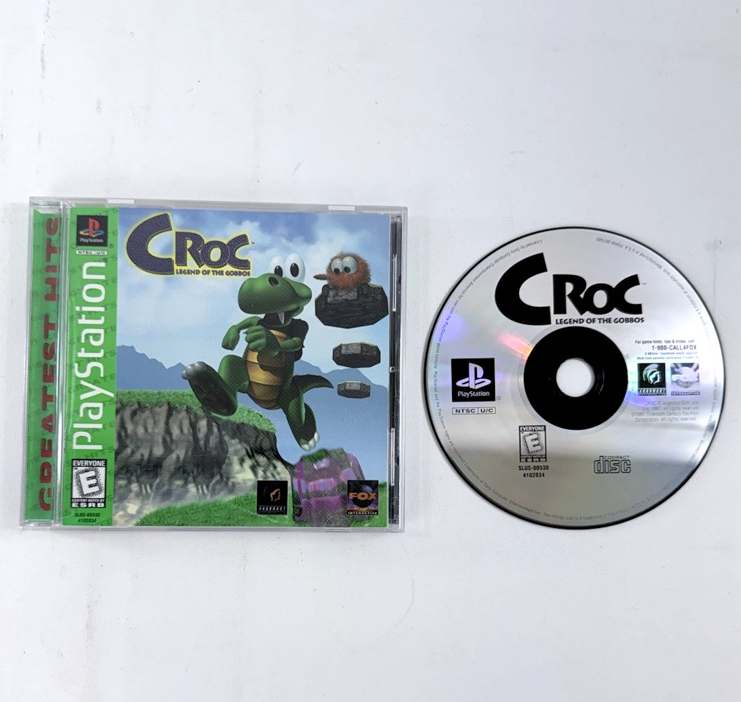 Croc: Legend of the Gobbos (PlayStation 1, 1998) Game Case Manual Registration