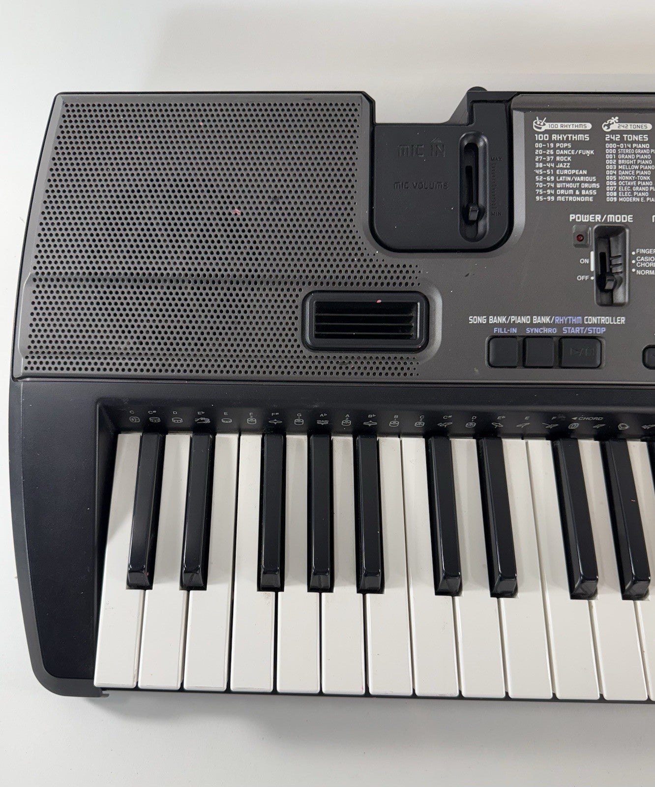 Casio CTK-720 Electronic Keyboard 61 Key - Black - No Power Cord - Tested