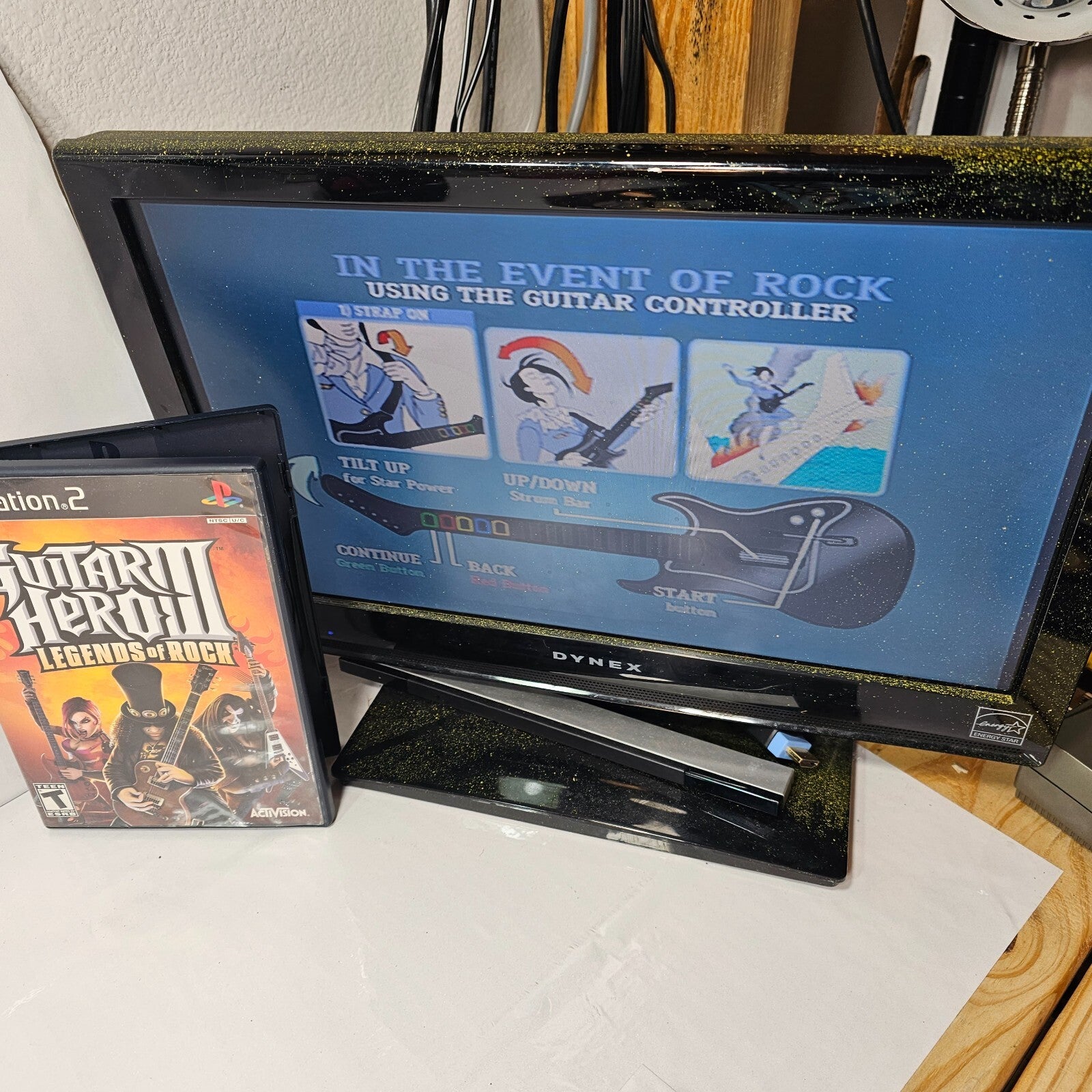 Guitar Hero 3 III Legends of Rock (Sony PlayStation 2, 2007) Game Case Manual