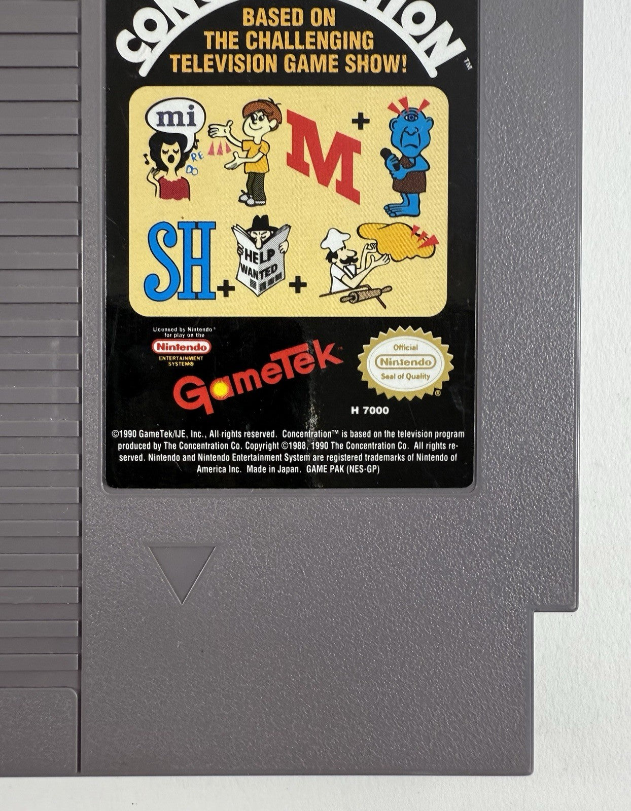 Classic Concentration (Nintendo NES, 1990) Game Cartridge - Tested and Working