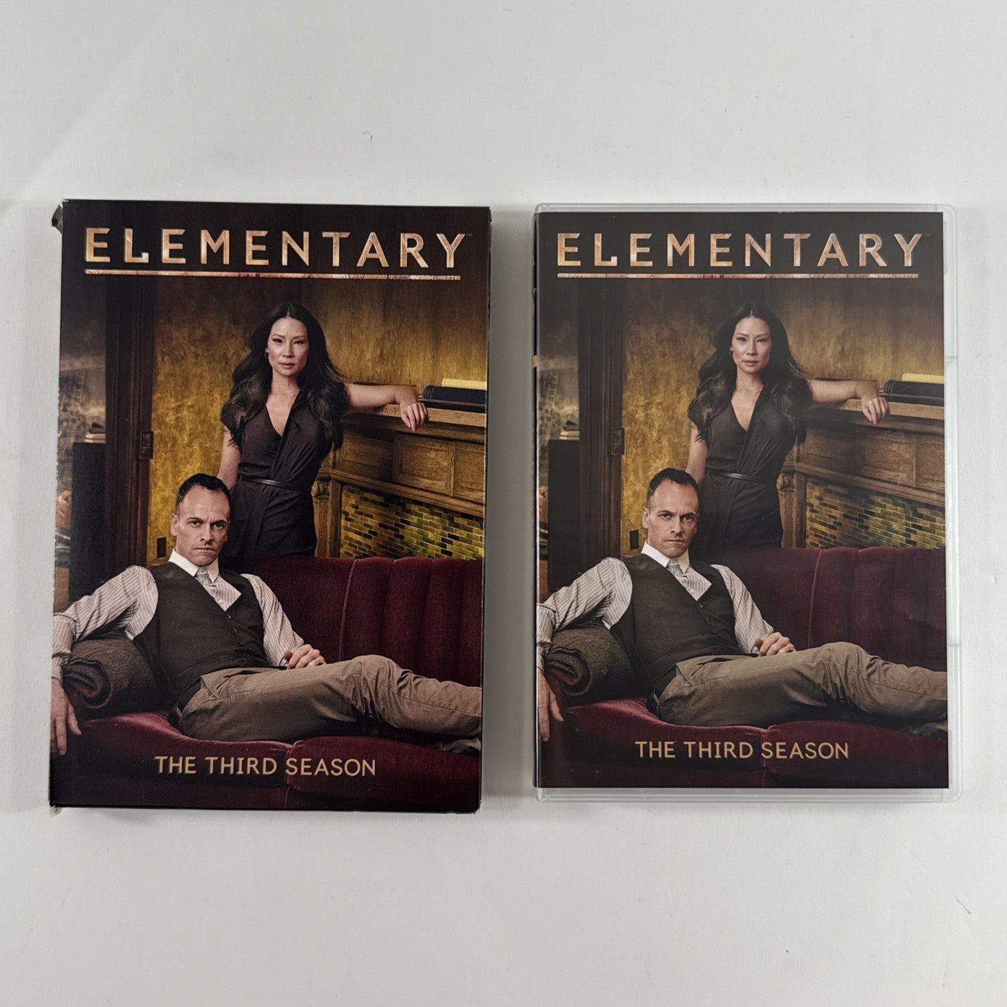Elementary: Seasons 1-3 (DVD, 2015, 18-Disc Set) Tested and Working