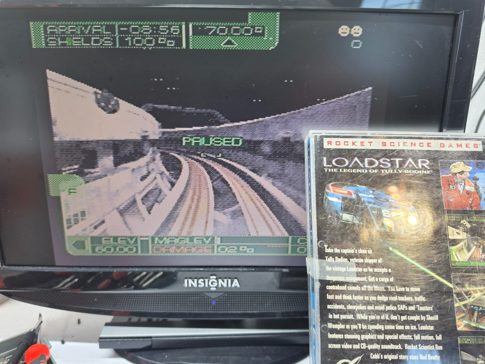 Loadstar: The Legend of Tully Bodine (Sega CD, 1994) Game and Case - Tested