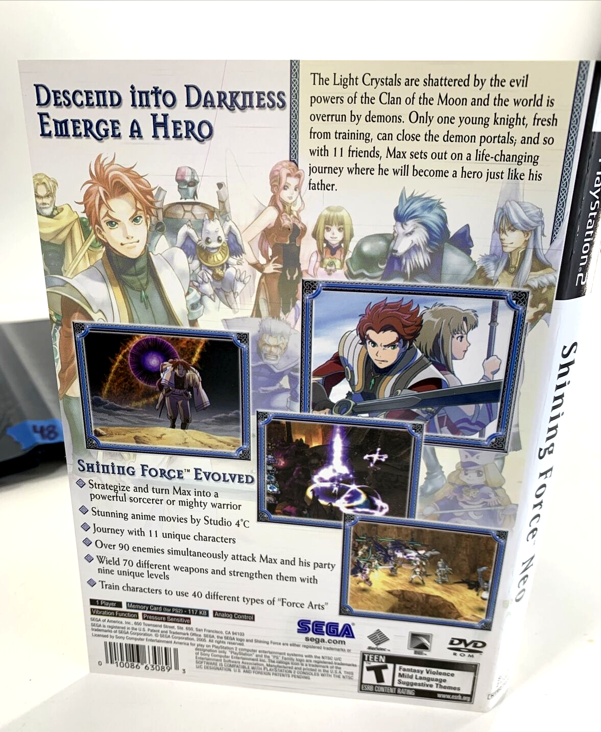 Shining Force Neo (PlayStation 2, 2005) Game, Case, and Manual - Tested