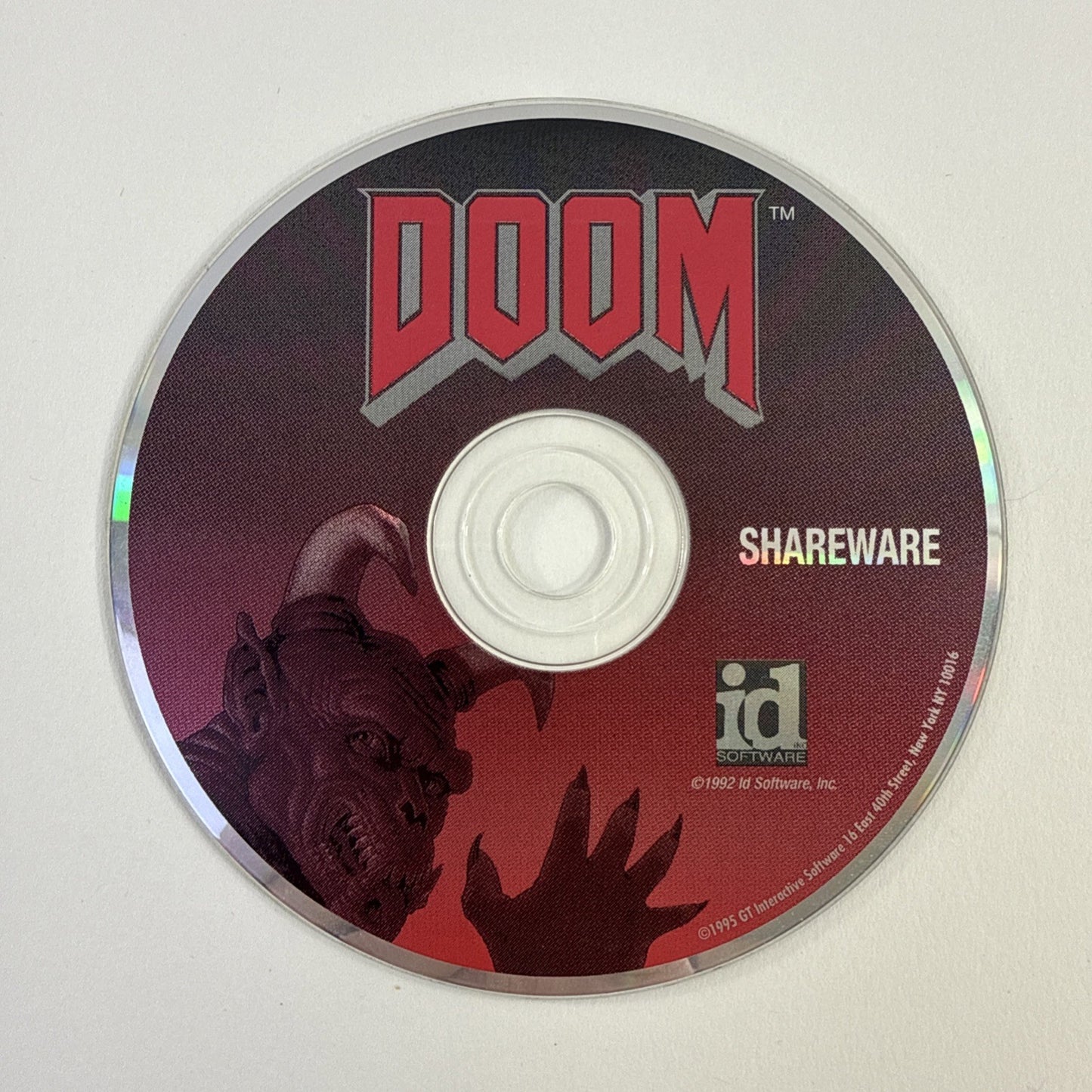 DOOM Shareware Demo ID Software Promo 1995 PC CD-ROM Game for MS-DOS