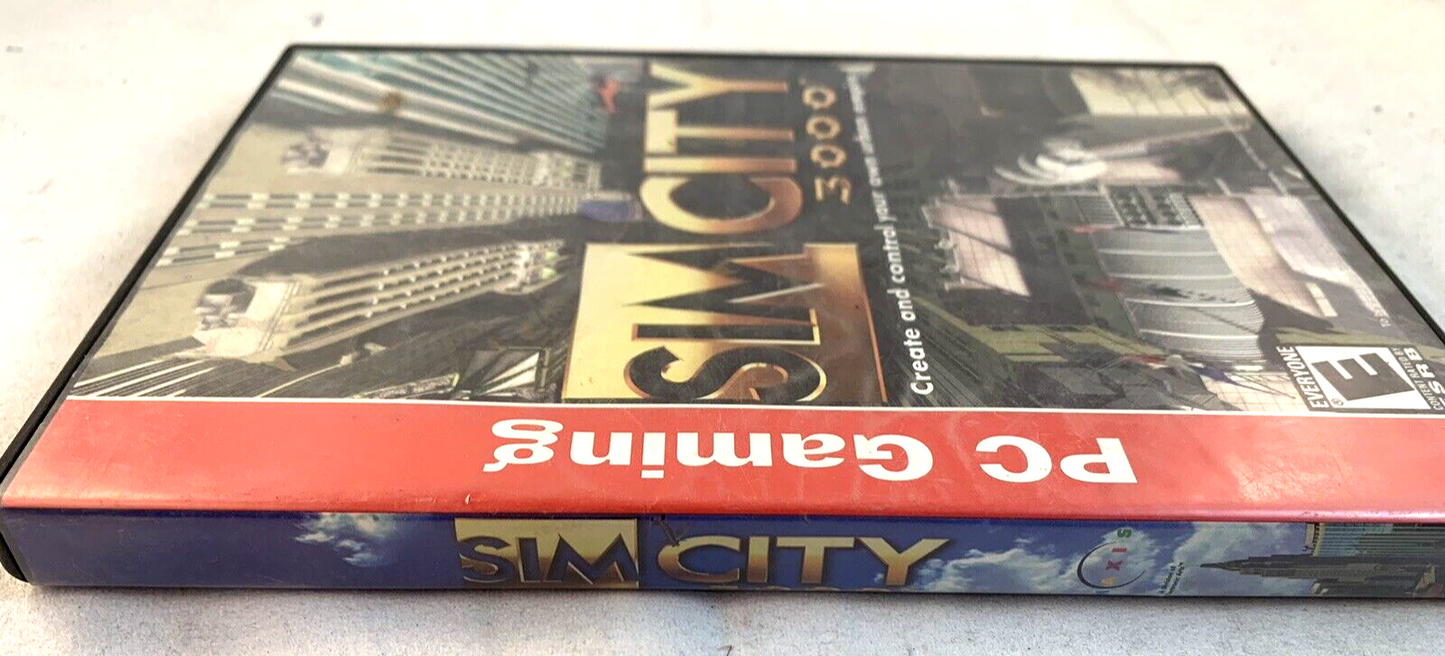 SimCity 3000 (PC, 1998) Game Case User Manual - Tested and Working