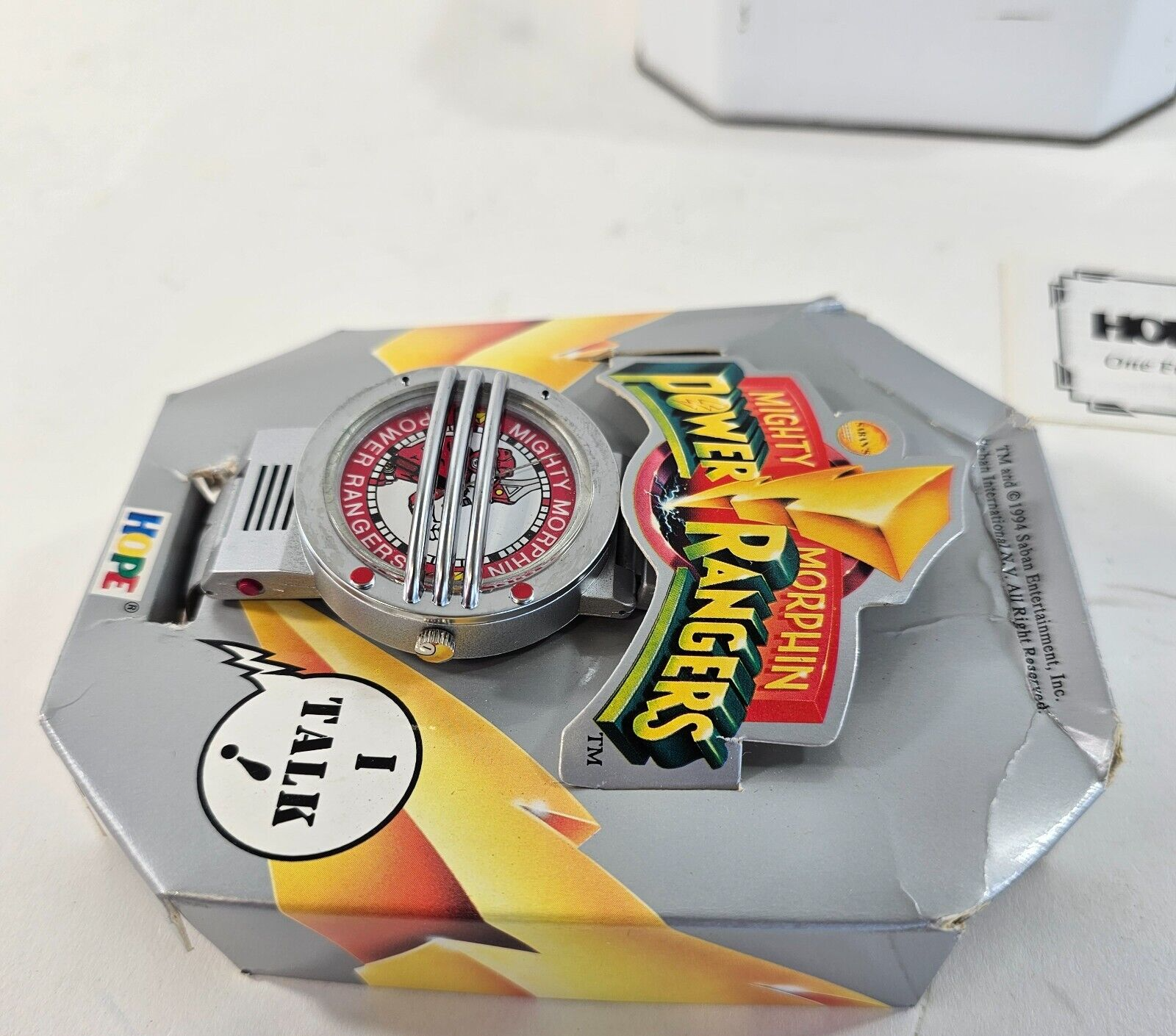 Saban 1994 Mighty Morphin' Power Rangers Red Ranger Watch and Collector Tin