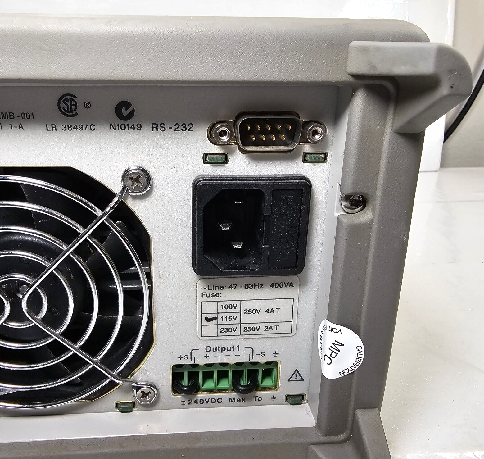 Agilent E3648A Dual Output DC Power Supply 0-8V,5A/0-20V,2.5A - Tested - 2490