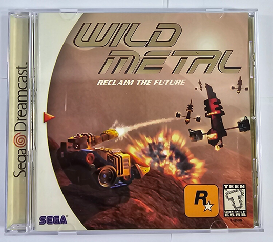 Wild Metal (Sega Dreamcast, 2000) Game Case Manual - Tested and Working