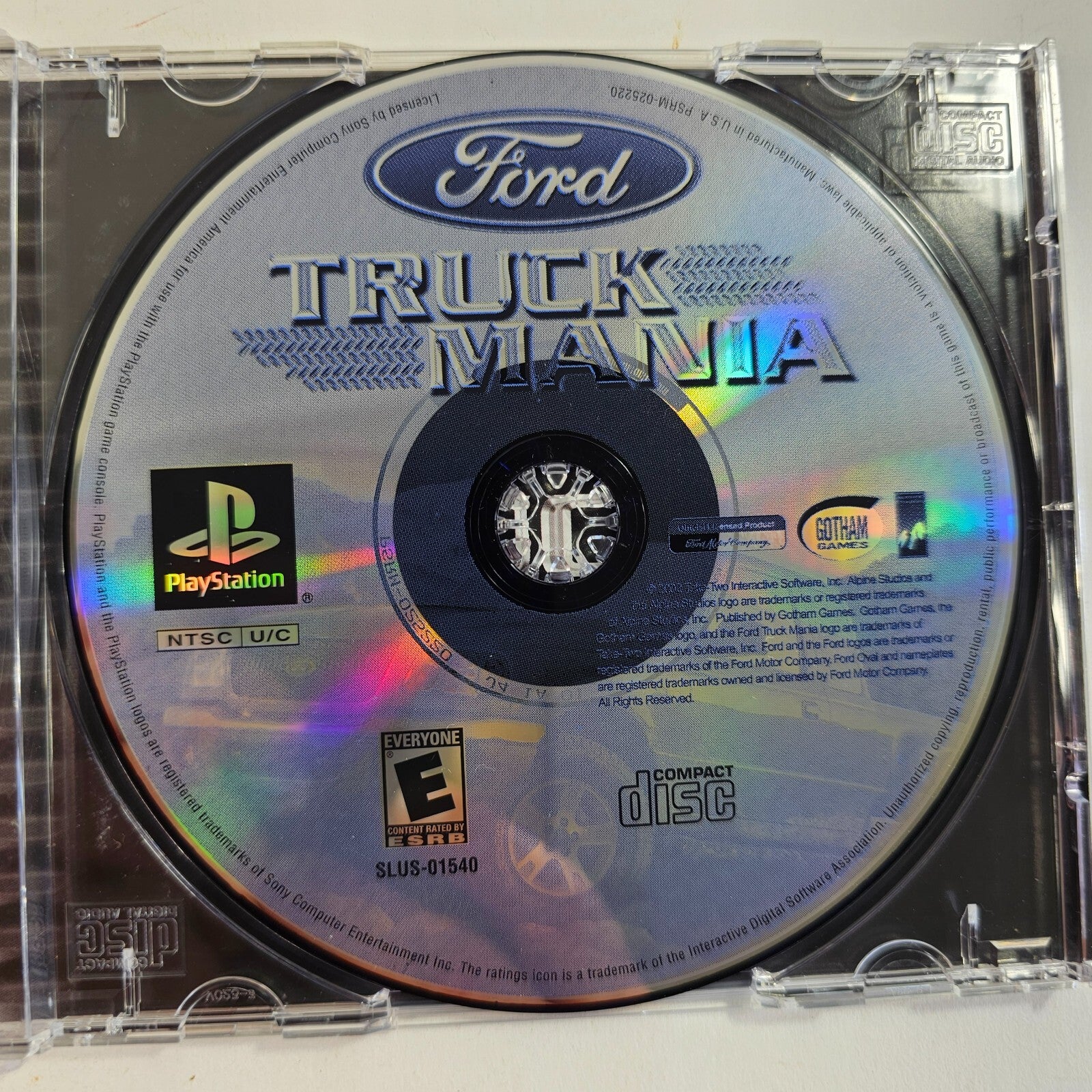 Ford Truck Mania (Sony PlayStation 1, 2003) Game Case Manual Registration Card