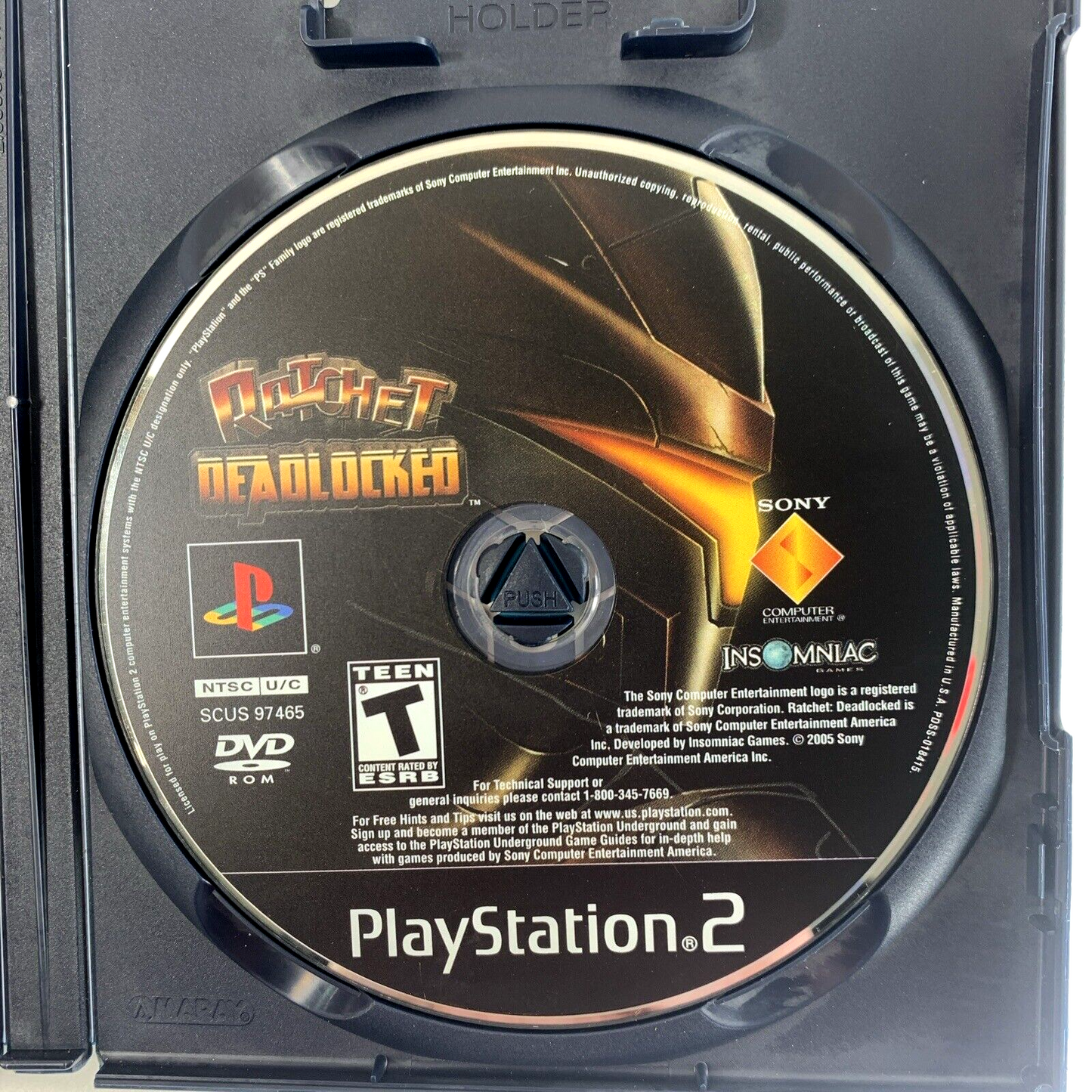 Ratchet: Deadlocked (Sony PlayStation 2, 2005) Game Case Manual - Tested