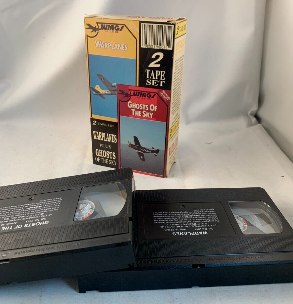 Ghosts of the Sky/Warplanes (VHS 2-Tape Set) Wings Series - Tested and Working