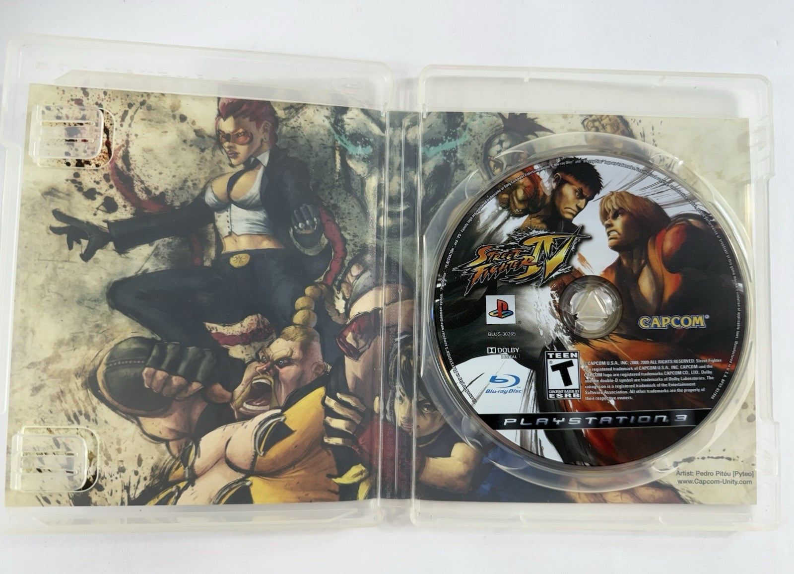 Street Fighter IV (Sony PlayStation 3, 2009) Game and Case - Tested and Working
