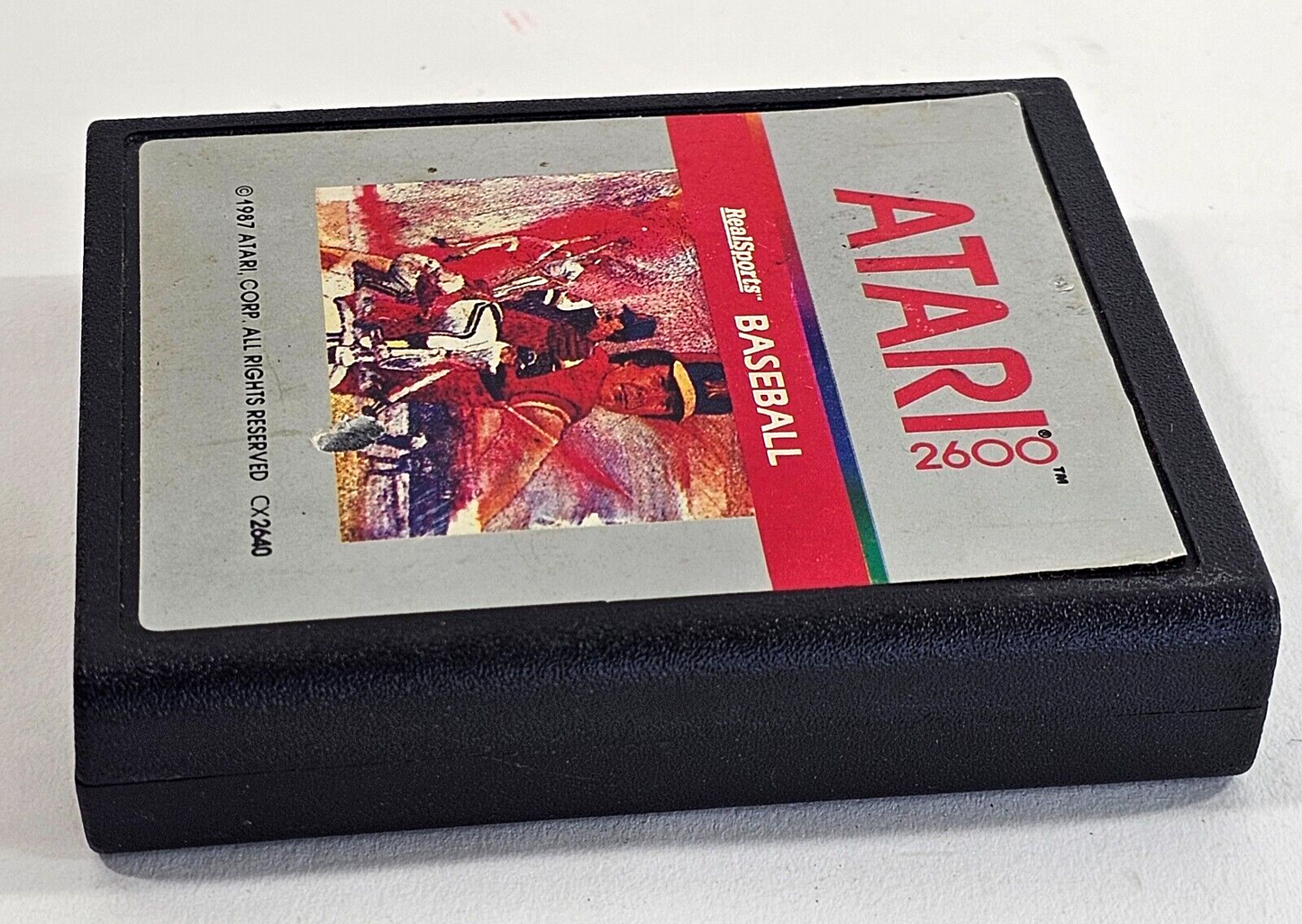 RealSports Baseball (Atari 2600, 1987) Game Cartridge - Tested and Working